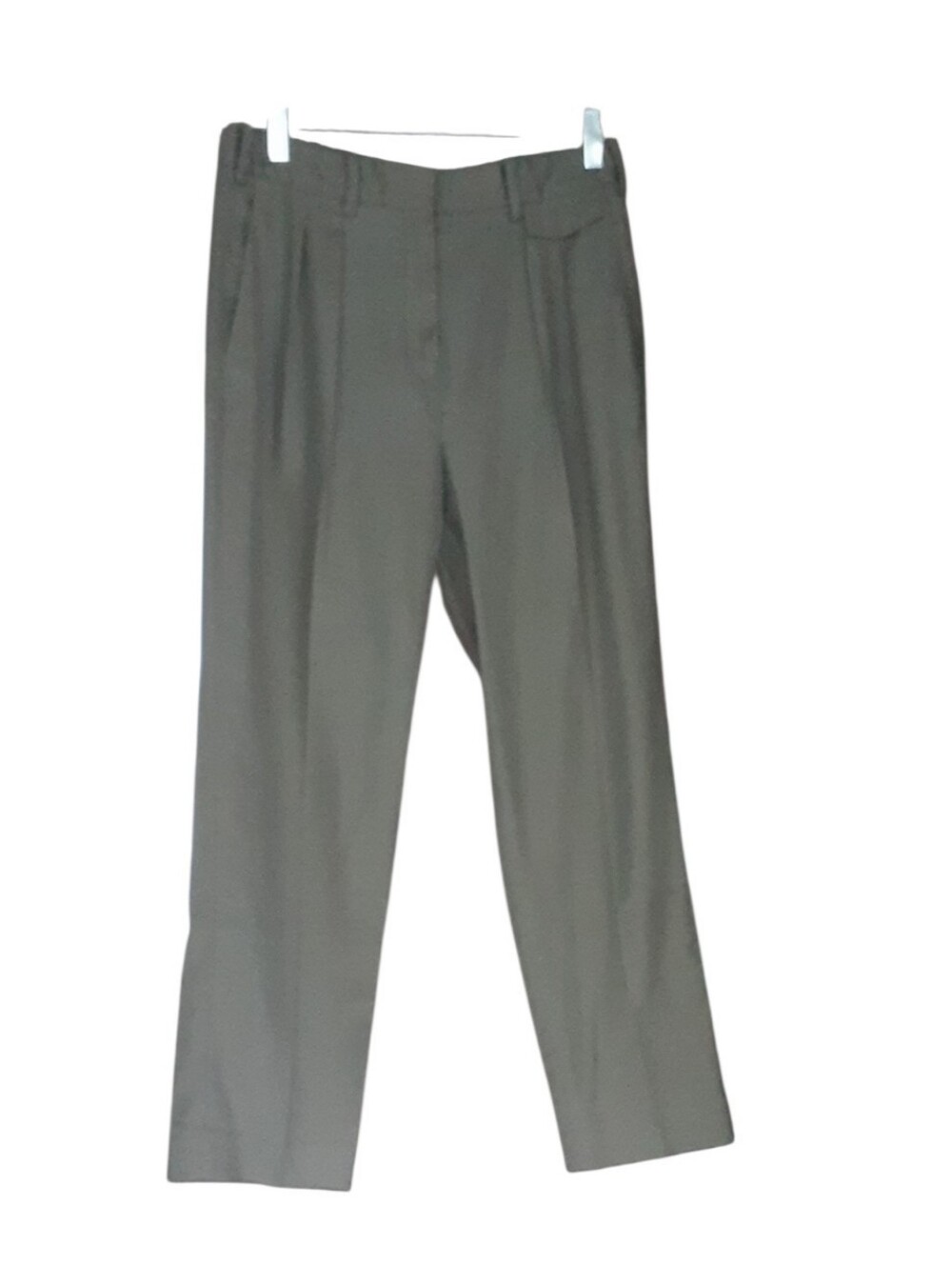 Classic Straight-Leg Dress Pants in Olive